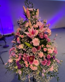 All pink Alter Arrangement